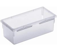 Rotho Basic boîte de rangement modulaire 15x8 cm pour tiroirs, Plastique (PP) sans BPA, transparent, (15.0 x 8.0 x 5.0 cm)