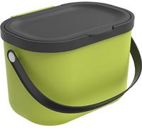 Rotho Biomülleimer 3,2 L Albula - Poubelle 22,2 x 17,2 x 14,7 cm - Poubelle avec couvercle - Poubelle avec poignées - Poubelle de cuisine