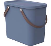 Rotho boîte de rangement avec couvercle 25L Albula - boîte plastique 40 x 23,5 x 34 cm - boîte empilable avec poignées confortables - boîte à étagères en plastique robuste