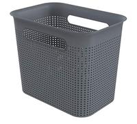 Rotho Brisen boîte de rangement étroite de 7l avec 2 poignées, Plastique (PP) sans BPA, anthracite, 7l (26.2 x 18.0 x 21.1 cm)