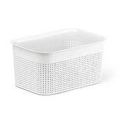 Rotho Brisen petit panier de stockage 4,5l, Plastique (PP) sans BPA, blanc, 4.5l (26.2 x 18.0 x 13.0 cm)