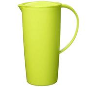 Rotho Caruba Cruche 1,2l avec couvercle et bec verseur, Plastique (PP) sans BPA, vert, 1.2l (16.0 x 10.5 x 22.0 cm)