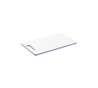 Rotho Caruba kleines Schneidebrett rutschfest mit Saftrille, Kunststoff (PP) BPA-frei, transparent/grün, 25,0 x 15,0 x 0,9 cm