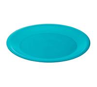 Rotho Caruba Plaque Plastique Plate Réutilisable, Plastique (PP) sans BPA, Bleu, 26,0 x 26,0 x 1,5 cm