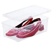 Rotho Clear Boîte de stockage 5l avec couvercle, Plastique (PP) sans BPA, transparent, 5l (33.5 x 19.0 x 11.0 cm)