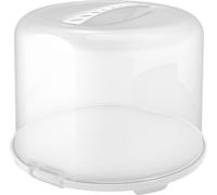 Rotho Cloche à gâteau XL avec couvercle haut Fresh - boîte de transport pour gâteaux 35,5 x 34,5 x 26,0 cm - couvercle de conservation pour gâteaux et tartes - transparent avec poignée