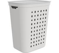 Rotho Collecteur de linge 55L Jona - Grand panier à linge - Coffre à linge 43,2 x 35,5 x 53,3 cm - Boîte à linge avec couvercle - Collecteur de linge en plastique
