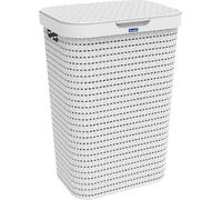Rotho Collecteur de linge « Country » 55 l porcelaine 45,1 x 33,8 x 57,5 cm