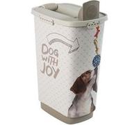 ROTHO Container Croquettess Joy pour chien - 50 L Blanc G