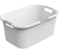 Rotho Country Panier à linge 40L Blanc