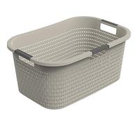 Rotho Country Panier à linge 40l, Plastique (PP) sans BPA, cappuccino, 40l (58.0 x 38.9 x 25.1 cm)