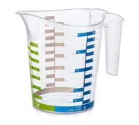 ROTHO Domino Gobelet gradué transparent, avec graduation, contenance 1,00 litre