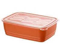 Rotho Eco Boîte de 3,7 litres avec couvercle pour micro-ondes, Plastique (PP) sans BPA, rouge/transparent, 3.7l (29.5 x 20.0 x 9.2 cm)
