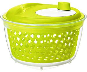 Rotho Fresh Essoreuse à salade, Plastique (PP) sans BPA, verte/transparente, 4.5l (25.0 x 25.0 x 16.5 cm)