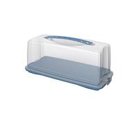 Rotho Récipient à gâteau Fresh avec couvercle et poignée – PP sans BPA, bleu/transparent