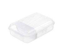 Rotho Fun Boîte à vespas de 0,9 l avec cloison amovible, Plastique (PP) sans BPA, transparent, S/0.9l (17.7 x 12.9 x 6.0 cm)