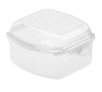 Rotho Fun Boîte de vesper 0,45l avec fermeture à clic, Plastique (PP) sans BPA, transparent, 0.45l (11.5 x 11.0 x 6.5 cm)