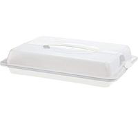 Rotho Maître d'hôtel John – Plastique (PP) sans BPA – Blanc/transparent 43,5×29,5×9 cm