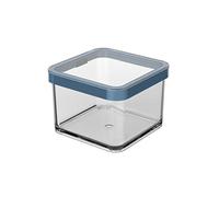 Rotho Loft Boîte de conservation, 0,5 l, avec couvercle, en plastique de qualité alimentaire (SAN), sans BPA, transparent/bleu, 0,5 l (10,0 x 10,0 x 7,2 cm)