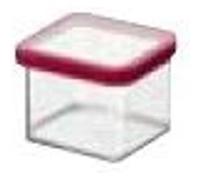 Rotho LOFT - Conteneur pour aliments - 0.5 L - rouge, transparent (pack de 8) Rouge, Transparent G