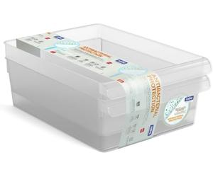 Rotho Loft Jeu de 3 organiseurs pour réfrigérateur, plastique alimentaire (PP) sans BPA, transparent, (31.0 x 22.0 x 12.0 cm)