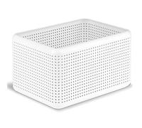 Rotho Madei Boîte de rangement, Plastique Polypropylène, Blanc, 13 L