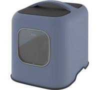 ROTHO - Maison toilette pour chat 51 x 39 x 40 cm - Bac a litiere - Bleu Horizon
