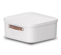 Rotho Maloja Boîte de rangement 20 l, Plastique (PP recyclé), 20 (39.5 x 38.0 x 17.7 cm), Blanc