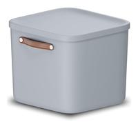 Rotho Maloja Boîte de rangement 40 l, Plastique (PP recyclé), 40 (39.5 x 38.0 x 34.0 cm)