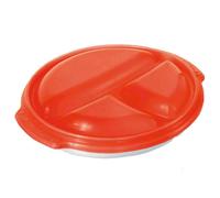 Rotho Micro-Ondes Assiette de Menu Micro Clever 0,75l avec Couvercle Subdivision