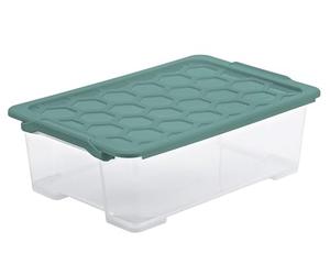 Rotho Mistletoe Boîte de rangement EVO Safe avec couvercle Vert 30 l