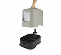 Rotho MyPet Biala Litière pour Chat avec Aimant et Pelle Beige/Anthracite