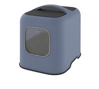 Rotho MyPet Biala Litière pour Chat avec Couvercle et Pelle en Plastique recy leu/Anthracite