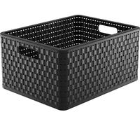 ROTHO Panier de rangement "Country" 28 l anthracite L89245