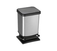 Rotho 1754010273 poubelle 20 L Rectangulaire Polypropylène (PP) Noir, Graphite