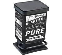 Rotho Paso Pedal Bin Hipster 20L Black