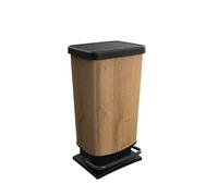 Rotho Paso Poubelle 40l avec pédale et couvercle, Plastique (PP) sans BPA, 40l (35.3 x 29.5 x 67.6 cm)