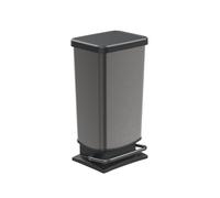 Rotho Paso Poubelle 40l avec pédale et couvercle, Plastique (PP) sans BPA, 40 (35.3 x 29.5 x 67.6 cm)