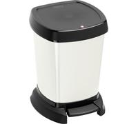 Rotho Poubelle 6 L Paso - Seau à pédale 24,8 x 18,1 x 33,0 cm - Poubelle plastique - Poubelle - Collecteur de déchets pour salle de bain
