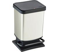 Rotho Poubelle à Pédale Poubelle Paso 20 L Blanc Hygiène Durable en Plastique