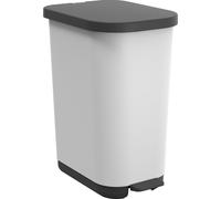 Rotho poubelle de Ribo avec couvercle anti-odeur de et pédale, capacité de 25-40 litres, utilisation optimale de la poche de déchets, plastique