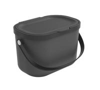 Rotho Poubelle Albula – Tri sélectif 3,2 L polypropylène anthracite/noir