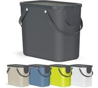 ROTHO poubelle Système de recyclage des déchets ALBULA 25 l blanc trashcan Blanc G