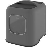 Rotho Rotho MyPet Biala bac à litière avec couvercle et pelle / En plastique recyclé - Anthracite