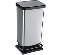 Rotho Pedaalemmer Paso 35 x 30 x 68 cm - 40 l Zilver Kunststof (522863)