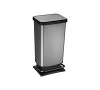 Rotho rotho paso pédale bac 40l carbone métallique