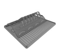 Rotho Spacewonder Égouttoir à vaisselle pliable, Plastique (PP) sans BPA, anthracite, (39.0 x 32.0 x 2.0 cm)