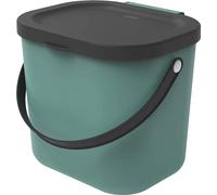 Rotho Système de tri des déchets 6L Albula - Poubelle23,5 x 20,0 x 20,8 cm - Poubelle avec couvercle - Poubelle en plastique - Poubelle avec poignée