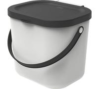 ROTHO Système de recyclage des déchets ALBULA 6 l blanc Bac à compost pour plus de durabilité à la maison Blanc