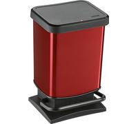 Rotho Paso Poubelle à pédale Rouge 20 l